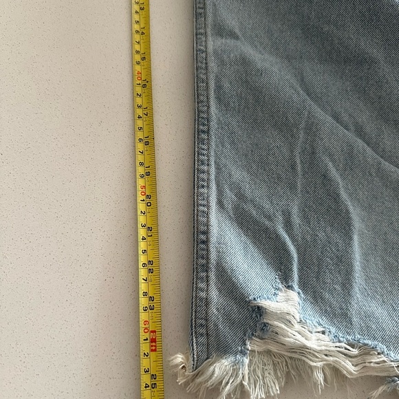 Citizens Of Humanity Blue Relaxed Jeans with Distressed Details - Picture 9 of 14